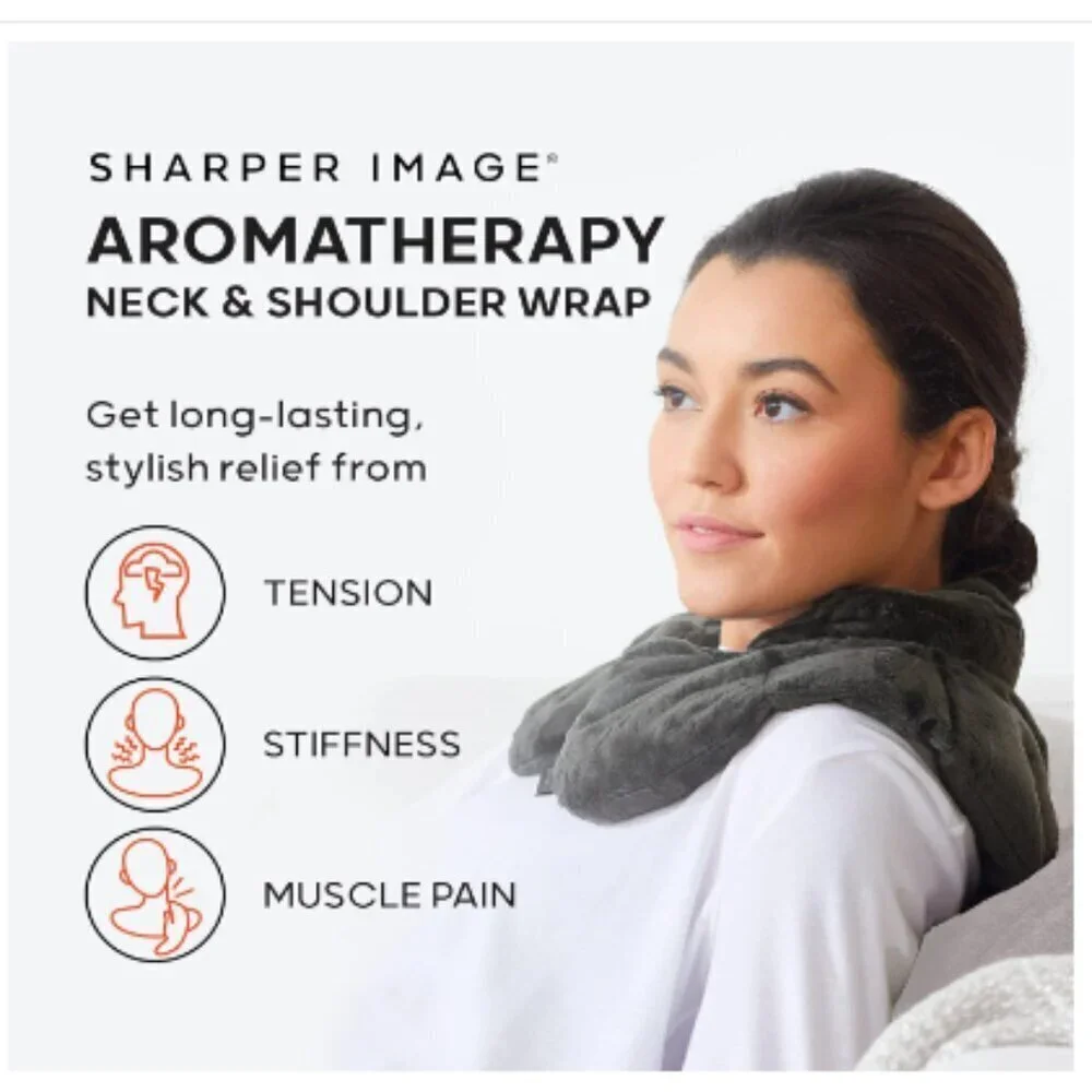 SHARPER IMAGE | Heated Neck + Shoulder Wrap - Picture 4 of 10